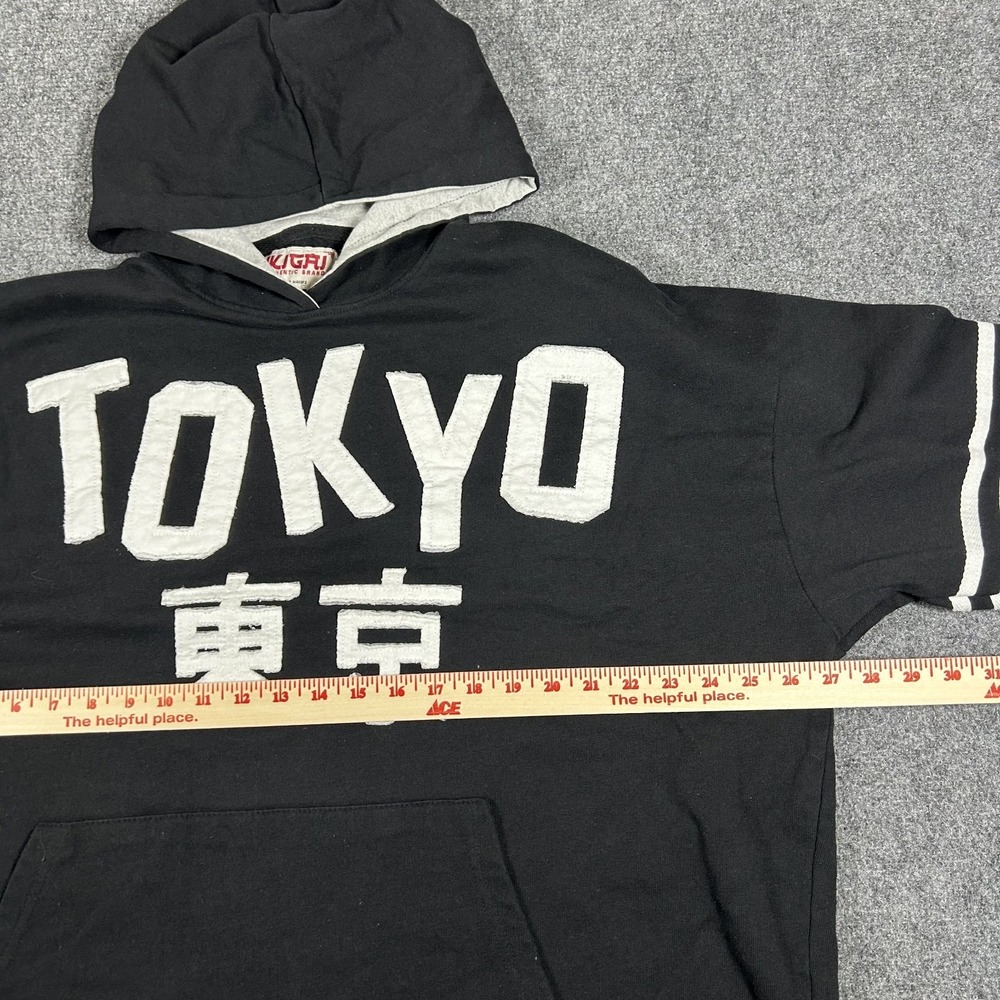 Ikigai Authentic Brand Makers Tokyo Japan Embroidered Black Hoodie Mens XXL#2509 - Picture 7 of 10